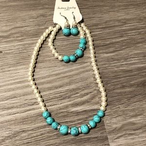 🆕 Fashion Jewelry Faux Pearl Set BNWT